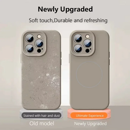 YCAPEN Magnetic Liquid Silicone Case for iPhone 17/16/15, MagSafe Compatible Shockproof Slim Cover
