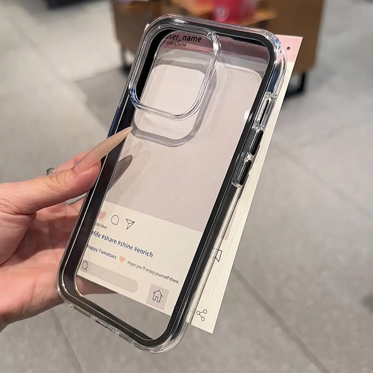 For OPPO Find X9 Pro Case New Transparent Frame 2-in-1 Large Hole Soft Shell Anti-drop Cover For Find X9 Shockproof Funda