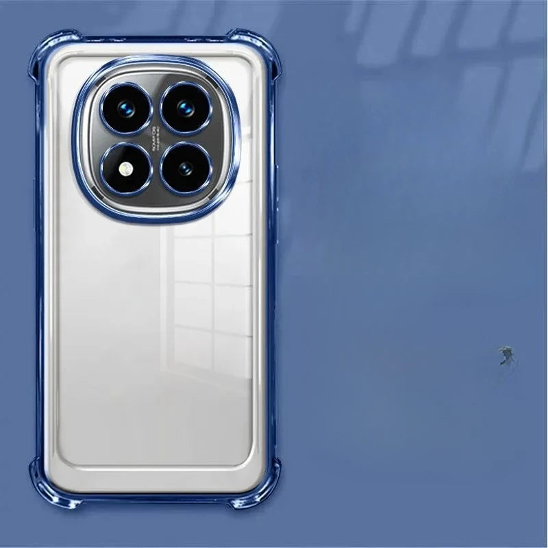 Clear Transparent Shockproof Plating Silicone Case For Xiaomi Redmi Note 15 Pro Plus 4G 5G Soft Back Cover