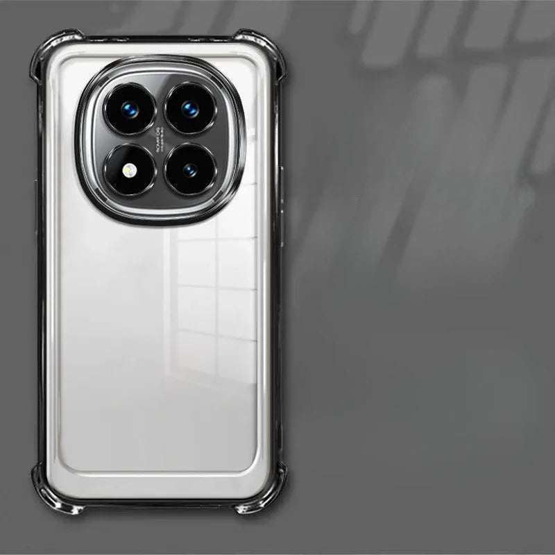 Clear Transparent Shockproof Plating Silicone Case For Xiaomi Redmi Note 15 Pro Plus 4G 5G Soft Back Cover
